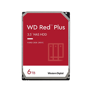 6TB WD Red Plus 5640 RPM SATA 3.5" NAS Hard Disk Drive
