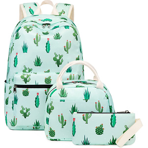 Bluboon Teen Girls Backpack School Book Bag Set
