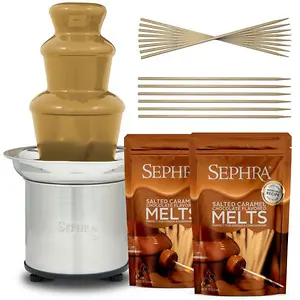 THE SELECT - 16" Home Fondue Fountain SALTED CARAMEL Chocolate Package
