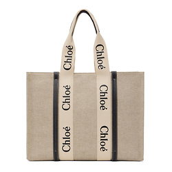 CHLOÉ Off-White Large Woody Tote