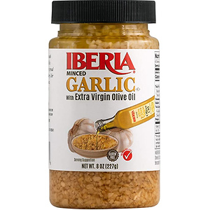 Iberia Minced Garlic with Olive Oil, 8 ounce (pack of 1)