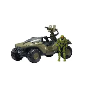 Halo Deluxe Vehicle Warthog w/ 4" Action Figure
