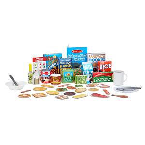 Melissa & Doug Deluxe Kitchen Collection Cooking & Play Food Set 
