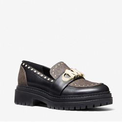 MICHAEL MICHAEL KORS
Parker Studded Leather and Logo Loafer