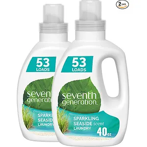 Seventh Generation Laundry Detergent 53 Loads, 40 Fl Oz 2 pack