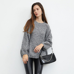 Marley Grey Beehive Sweater