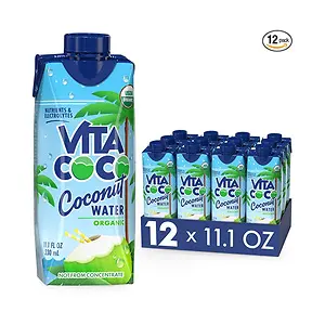 Vita Coco Coconut Water, Pure Organic 11.1 Oz (Pack Of 12)