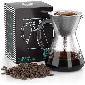 Coffee Gator Pour Over Coffee Maker - 14 oz Paperless