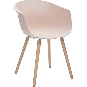 Amazon Brand - Rivet Alva Dining Chair, Nude Pink
