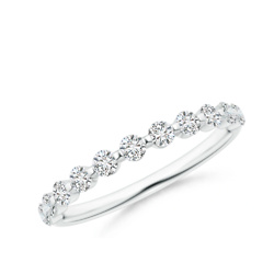 圆形钻石结婚戒指