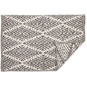 DII Woven Rugs Collection Hand-Loomed, 2x3', Gray Diamond