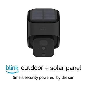Blink Outdoor Security Camera + Solar Panel Charging Mount