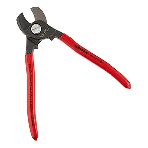 Cable Shears, 6-1/2 In L, 1/0 AWG, Red