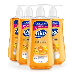 Dial Antibacterial Liquid Hand Soap, Gold, 11 Ounce (Pack of 4)