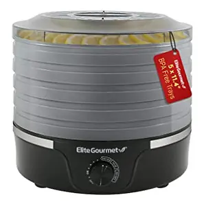 Elite Gourmet EFD319BNG Food Dehydrator 5 BPA-Free 11.4-in Trays