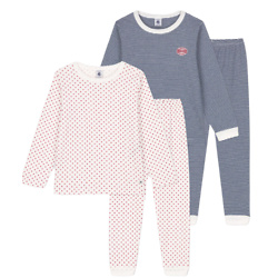 Boys' Starry Cotton Pyjamas - 2-Pack