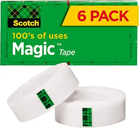 Scotch Magic Tape, 6 Rolls