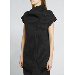 THE ROW
Damiano Asymmetric Short-Sleeve Cashmere Sweater