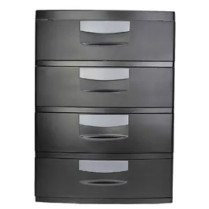 Hyper Tough 4 Drawer Plastic Garage Storage Cabinet