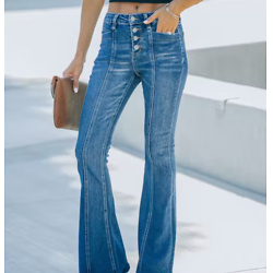 FRANCO HIGH RISE STRETCH FLARE JEANS