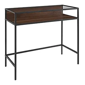 Walker Edison Trenton Contemporary 2 Tier Glass Top Compact Desk is available for $43.22 on Amazon.com. Plus free shipping.