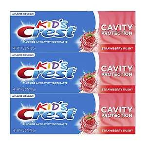 Crest Kid's Cavity Protection Fluoride Toothpaste, Strawberry Rush