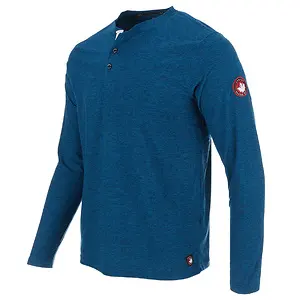 Canada Weather Gear Men's Long Sleeve Two Tone Supreme Soft Henley