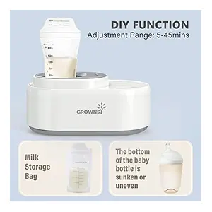 Grownsy Baby Bottle Warmer Water-Free Fast Milk Warmer