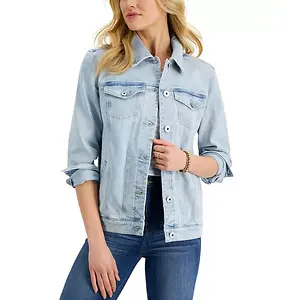 STYLE & CO Petite Denim Trucker Jacket