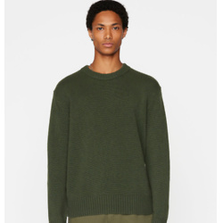 The Cashmere Crewneck Sweater
in Military Green