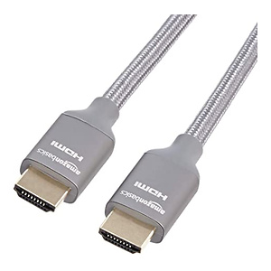 10' Amazon Basics High-Speed HDMI Cable (48Gbps, 8K/60Hz, Dark Gray)
