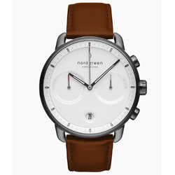 PIONEER
WHITE DIAL - BROWN LEATHER