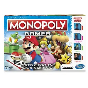 Monopoly Gamer Edition Board Game, Features Super Mario Characters