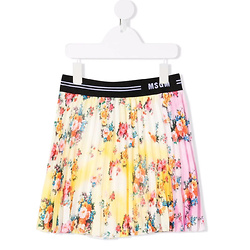 MSGM Kids
floral-print pleated skirt