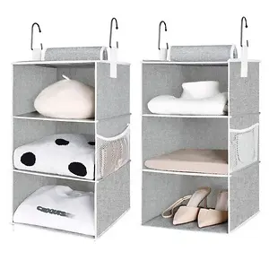 StorageWorks Fabric Hanging Closet Organizer 