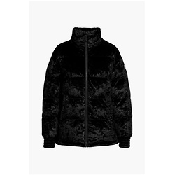 Ranee quilted crushed-velvet down jacket