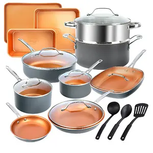 Gotham Steel Pots and Pans Set 20 Piece Cookware Set