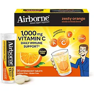Airborne 1000mg Vitamin C with Zinc Effervescent Tablets