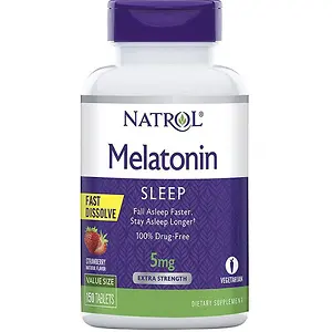 Natrol Melatonin Fast Dissolve Tablets Strawberry Flavor