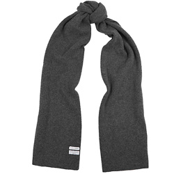 COLORFUL STANDARD

Dark grey wool scarf