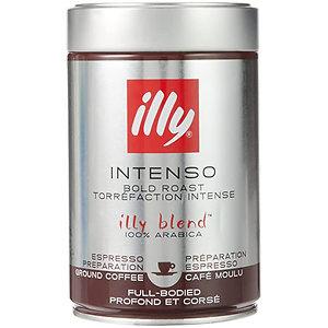 illy Intenso Ground Espresso Coffee, Bold Roast 8.8 Ounce