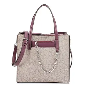 Calvin Klein Small Anya Monogram Satchel