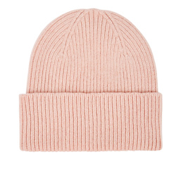 COLORFUL STANDARD

Pink ribbed wool beanie