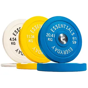 BalanceFrom Olympic Bumper Plate Weight Plate w/ Steel Hub 160lbs Set