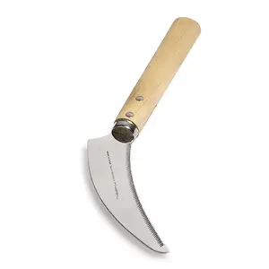 Nisaku Mini Cut Kama Stainless Steel Saw Tooth Sickle 8In Blade