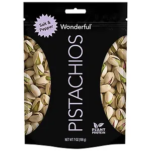 Wonderful Pistachios, Salt and Pepper Flavored Nuts