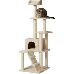 Amazon Basics Multi-Level Cat Tree with Scratching Posts 61"