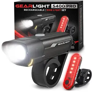 GearLight Rechargeable Bike Light Set S400