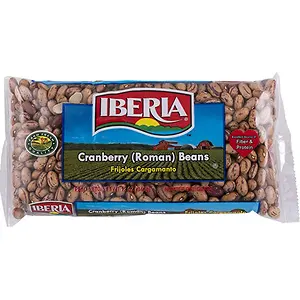 Iberia Roman Cranberry Beans, 12 Ounce
