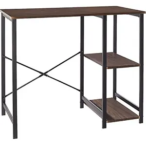 Amazon Basics Classic, Home Office Computer Desk With Shelves